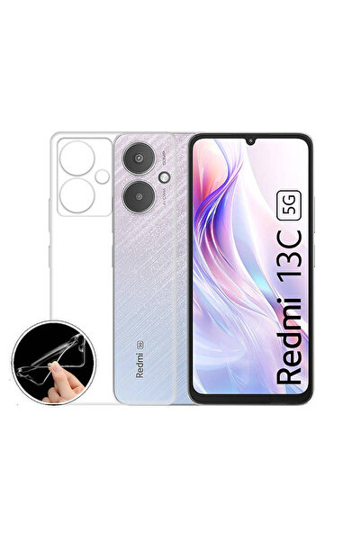 zore Xiaomi Redmi 13C Compatible SENK Super Silicone Case - Colorless