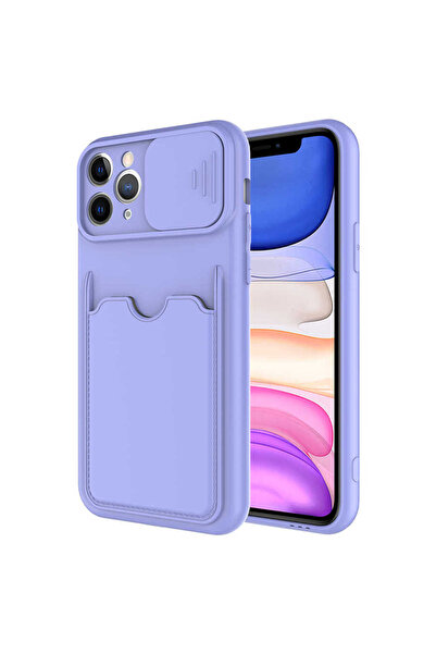 zore iPhone 11 Pro Max Compatible Senk Cardix Case-Lilac