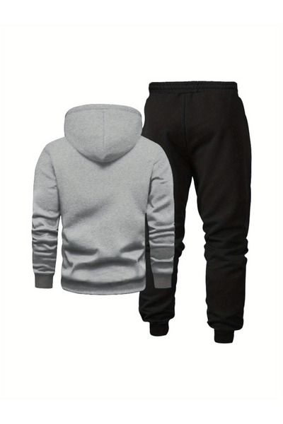 Soothing Space Unisex Oversized Mountain Figured Hoodie & Jogger Sweatpants Set