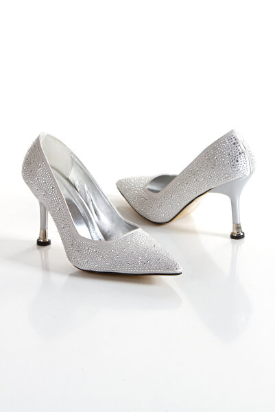 La Vivien Women's Stone Pointed Toe Pointed Heeled Shoes