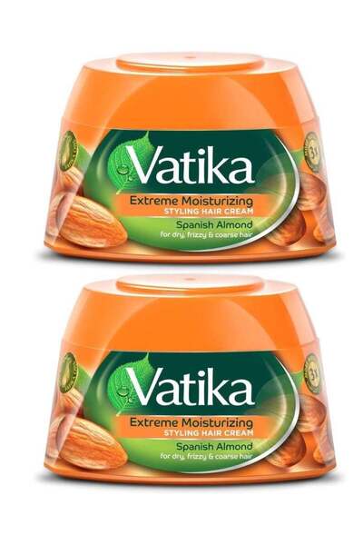 Vatika Almond Styling Hair Cream, 2x140 ml