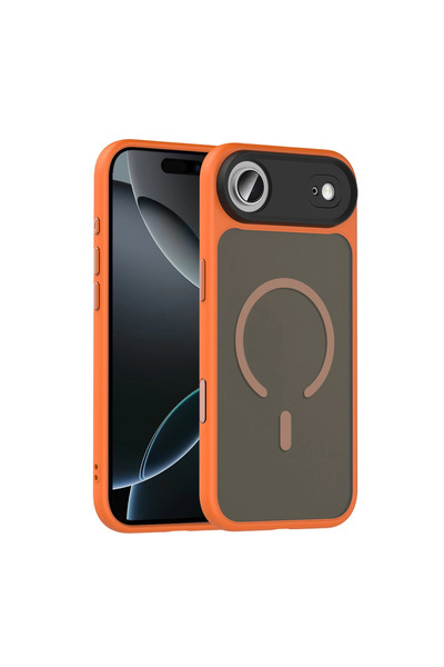 Marsilyan غطاء ماجسيف لجهاز آيفون 17 إير ميجان من جوكو - برتقالي