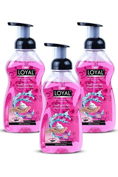 Loyal غسول اليدين والجسم الرغوي، حلم وردي، 3 × 500 مل