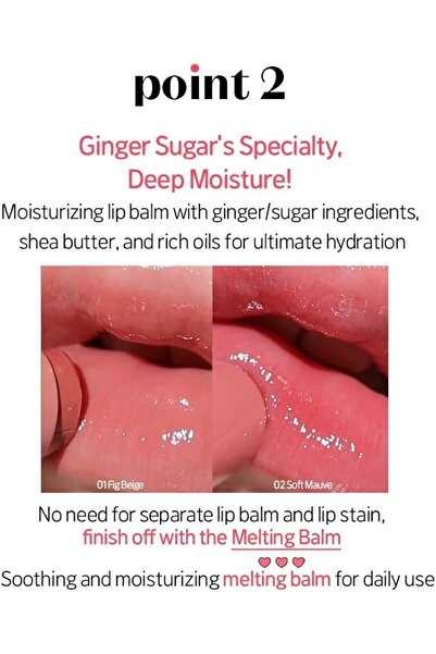 Etude House Ginger Sugar Melting Balm 02 Soft Mauve