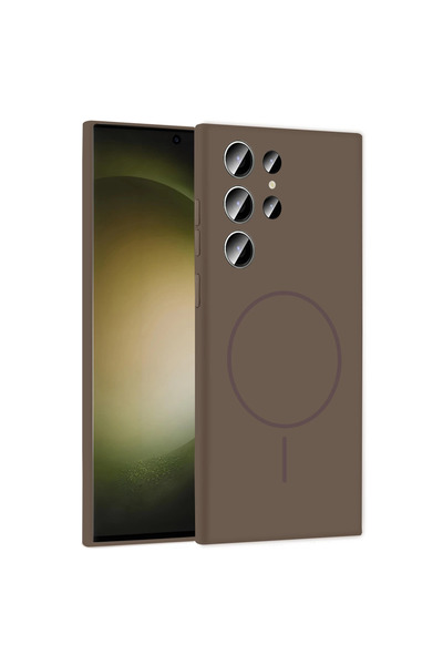 eco port حافظة جوكو سامسونج جالاكسي اس 23 الترا جولي ماج سيف - لون بني مع حما...