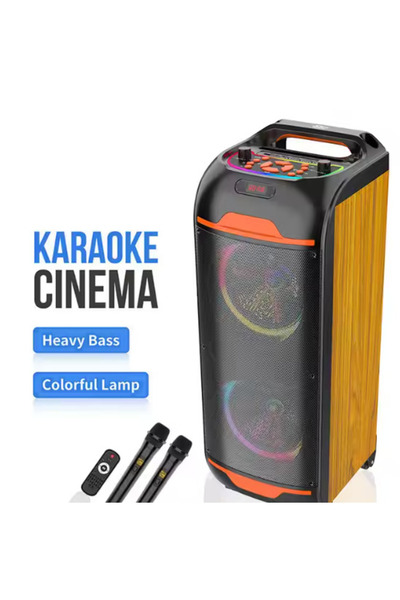 AHMED ZQS 8248 portable bluetooth speaker with 2 microphones and remote control