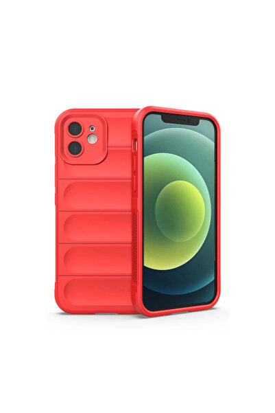eco port Iphone 12 case optimum silicone - red