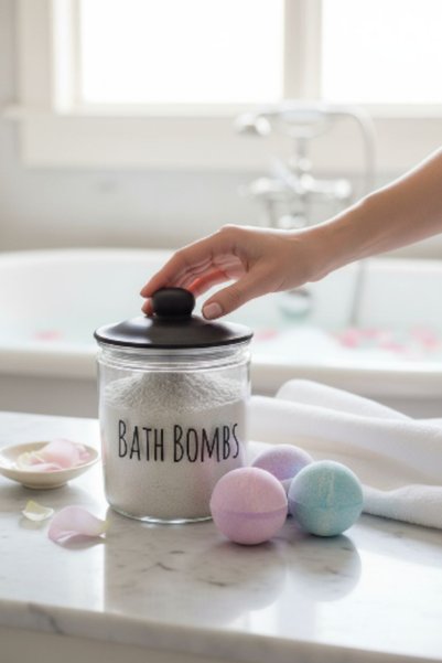 Kezze Büyük Boy Cam Çamaşır Deterjan Kavanozu-Siyah Kapaklı Şık Tasarım 1800ml