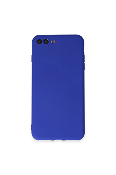 Marsilyan جراب آيفون 7 بلس أول سيليكون - أزرق داكن