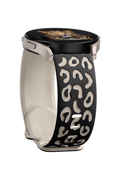 bbtech For Samsung Galaxy Watch 46mm/3 45Mm/Gear S3 Leopard Pattern Double Layer Silicone Band 22mm Android Strap