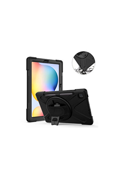 eco port غطاء رائع للجهاز اللوحي سامسونج جالاكسي P610 تاب S6 لايت 10.4 - أسود