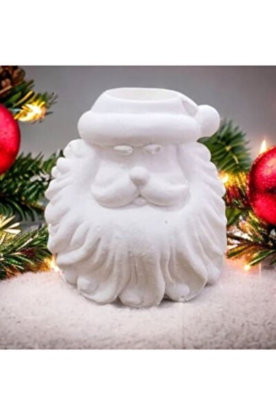By Nese 4.7 cm Noel baba tealight cüce obje boyama dekoratif obje