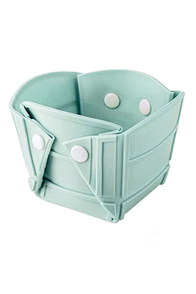 mediLOGIC Bol, tava sau farfurie pliabile, silicon alimentar, fara BPA, pentru camping, 28cm, verde,