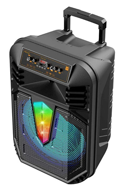 AHMED 15 inch portable speaker with microphone KTS 2071 RGB Bluetooth USB SD FM TROLLER type