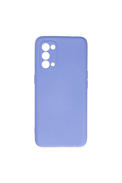 Marsilyan غطاء أوبو رينو 5 نانو مع داخلية مخملية من السيليكون - لون أرجواني