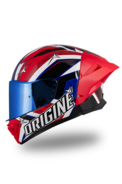 Origine Pista Flag America Mavi-Beyaz-Kırmızı Kask