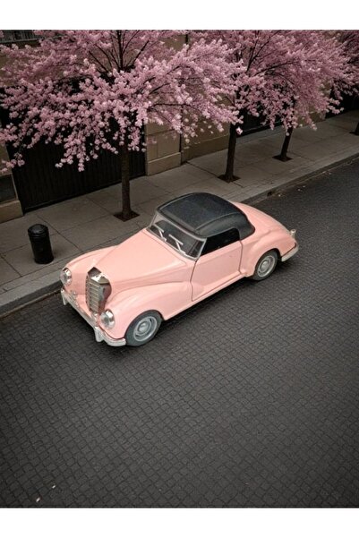 Nostaljik Lezzetler Nostaljik Klasik Çek Bırak Pembe Metal Araba – Koleksiyon...
