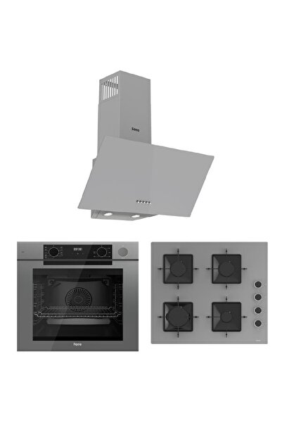 Ferre Fryart-Steam Serisi (QEP64CPR SS208 D088) Ankastre Set