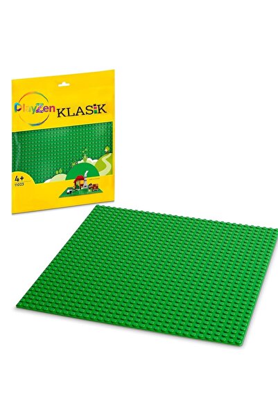 PlayZen Classic Yeşil Zemin Plakası – 25×25 cm Sert Taban | Yapı Oyuncak® ile...