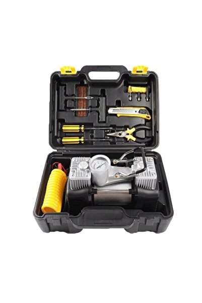 OEM Kit de reparare a pană auto, compresor de 12V, 2 cilindri și 7 accesorii