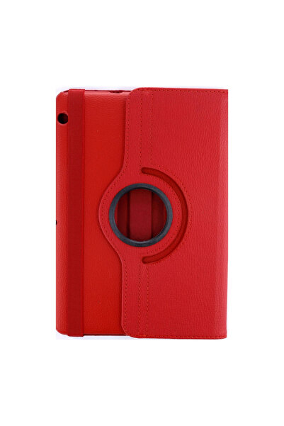 Marsilyan Huawei Mediapad T3 10 / 9.6 Case 360 Tablet Leather Case - Red