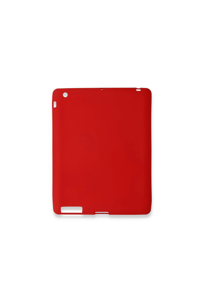 Marsilyan حافظة ايباد 4 9.7 من السيليكون لجهاز ايباد تابلت - احمر