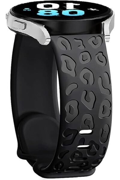 bbtech ساعة سامسونج جالاكسي 46 ملم/3 45 ملم/جير إس 3 بنمط الفهد، حزام سيليكون...