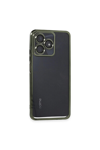 eco port حافظة ريلمي نوت 50 4G من السيليكون مع حماية للكاميرا - أخضر