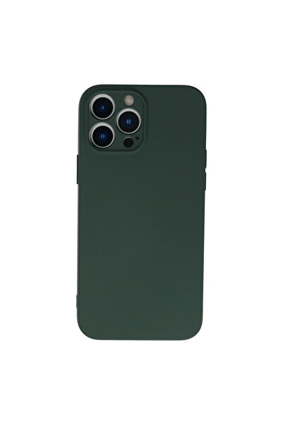 eco port iPhone 13 Pro Case Nano Velvet Silicone - Dark Green