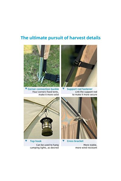 Tradeo Four-Sided Ventilated Dome Canopy Tent | 420x420x230cm | Waterproof Shade | Multi-Person Outdoor