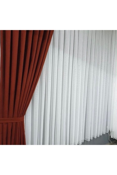 exelance home Cortina decorativă din catifea tip fagure, cu pliuri groase, pl...