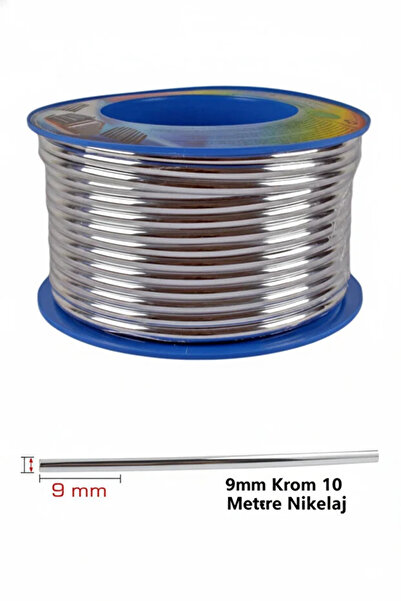 Genel Markalar Araç İçi Dışı 3d Krom Dekoratif Nikelaj Şerit Çıta 9mm x 10 Metre