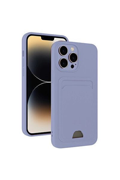 eco port iPhone 13 Pro Case Kelvin Silicone with Business Card - Lilac