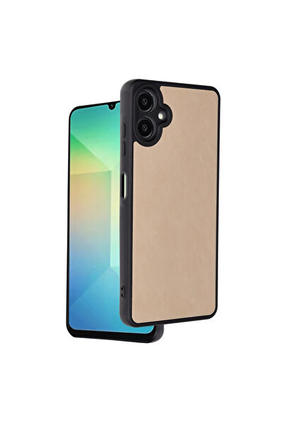 FREEDOM STOREE حافظة سامسونج جالاكسي A06 من الجلد من أراس - بودرة