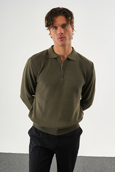Redline Haze Oversized Knitwear Long Sleeve Sweater Khaki