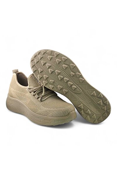 Stone Lightweight Knitted Sneakers