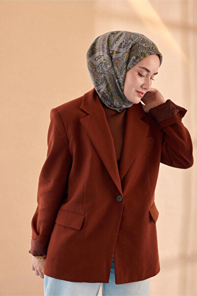 Silk Home Summer Breeze Scarf - Dark Mink, Mink, Oil Green, Tan