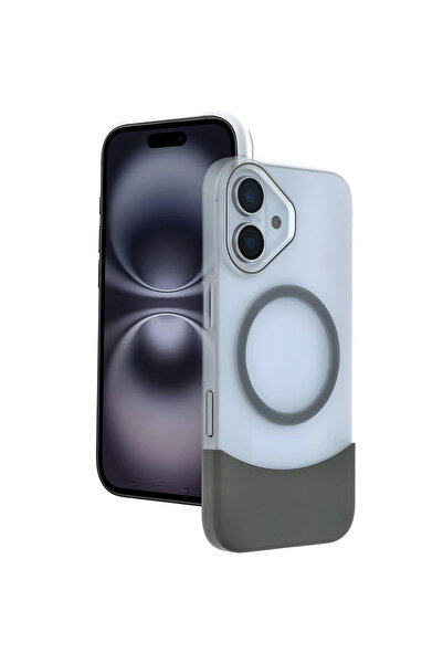 eco port غطاء جوكو آيفون 16 فيلار ماجسيف - رمادي طبيعي