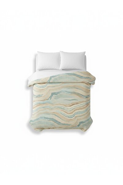 Özdilek Natural Marble Single Blanket – Soft, Warm, Marble Patterned