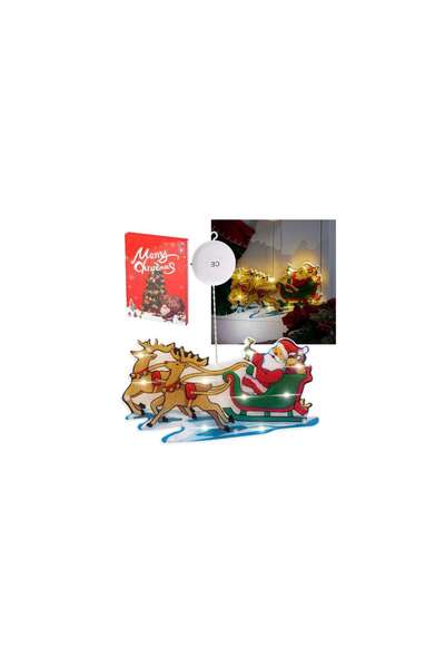 Three top online LED pendant lights Christmas decoration Santa's sleigh