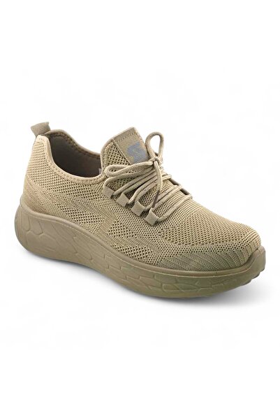 Stone Lightweight Knitted Sneakers