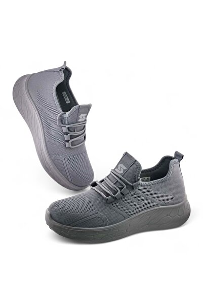 Stone Lightweight Knitted Sneakers
