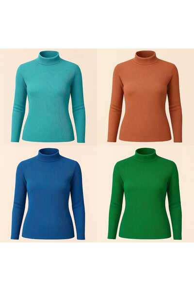 ANATOLIATEKSTILE Women's ribbed jacket, ONE SIZE (SL), short collar, Slim Fit, elastic knit - with long sleeves