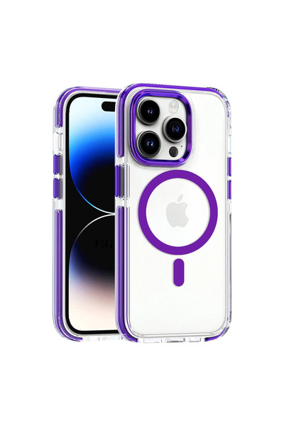 Marsilyan غطاء جوكو آيفون 15 برو ماكس بيلا ماجسيف - بنفسجي عميق