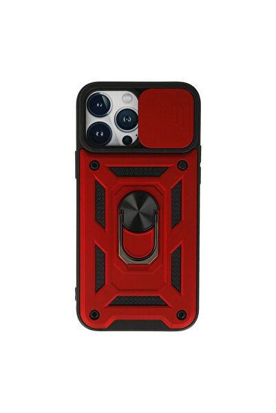 eco port Iphone 13 pro case with pars lens ring silicone - red