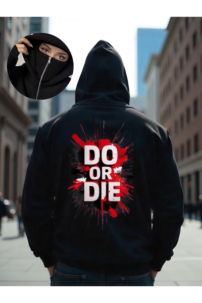 ship master Mască Ninja unisex cu 3 fire O supradimensionat K cu glugă Sweat ...