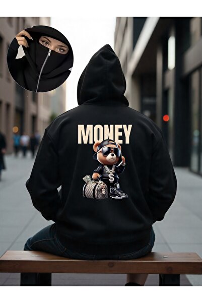 ship master سويت شيرت يونيسكس بقناع النينجا 3 Thread O قصة فضفاضة K بغطاء رأس...