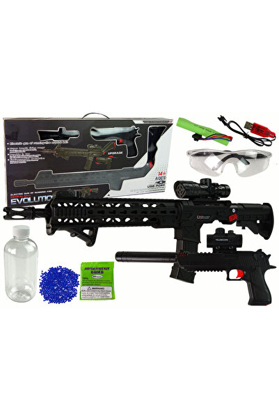 REZZOSS مجموعة مسدسات لعبة كهربائية مزودة برصاصة مائية آمنة مع كرات هلامية كر...