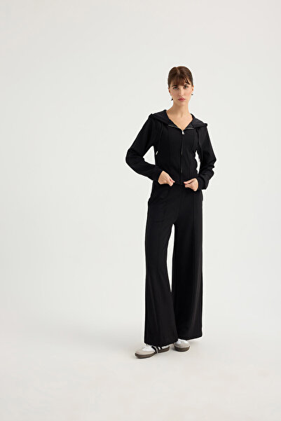 SEVİLEN Modal Suit with Gaze Stitch Detail