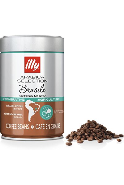 illy Coffee Beans - Brazil Cerrado Mineiro, 100% Arabica, 250g Tin